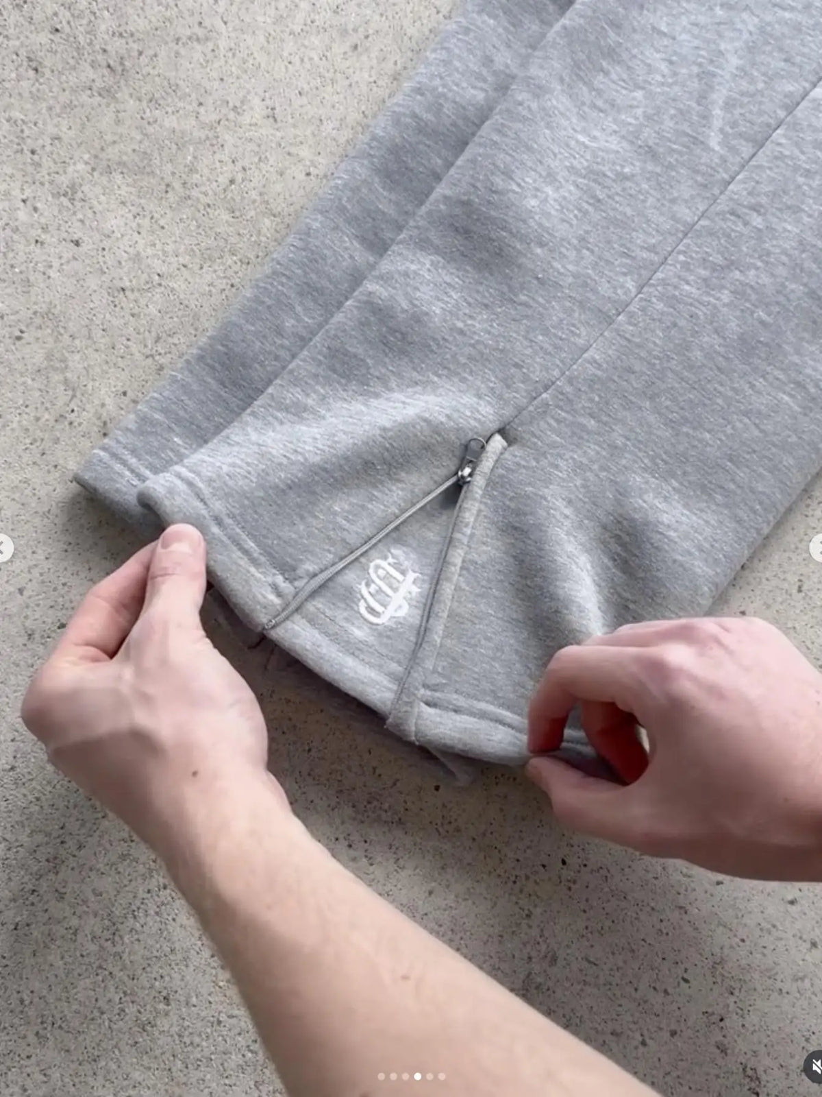 Men's Y2K Zip-Embellished Fleece Joggers Retro Streetwear