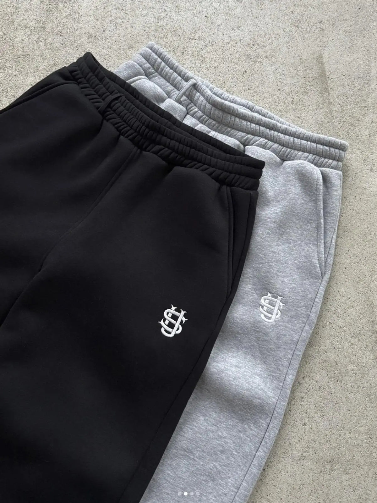 Men's Y2K Zip-Embellished Fleece Joggers Retro Streetwear