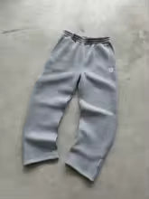 Men's Y2K Zip-Embellished Fleece Joggers Retro Streetwear
