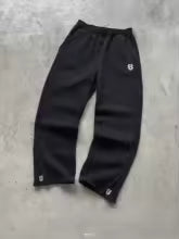 Men's Y2K Zip-Embellished Fleece Joggers Retro Streetwear